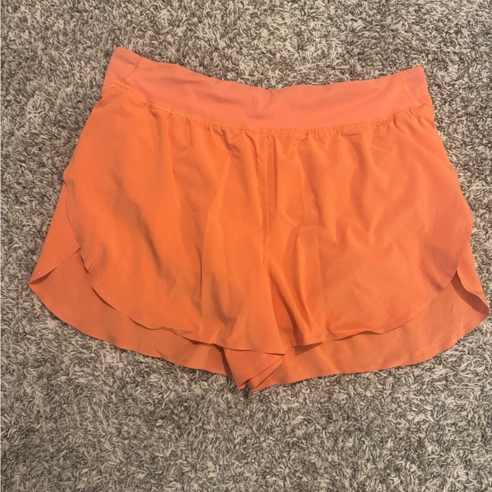 lululemon athletica Fast and Free Orange Kiss Athletic Shorts